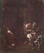 Gustave Courbet, Gundog and deer
